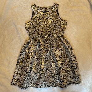 Gold formal dress